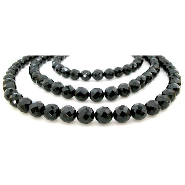 ブラックオニキス ラウンドカット 2mm /20cm : アイ・ラブ・スマート