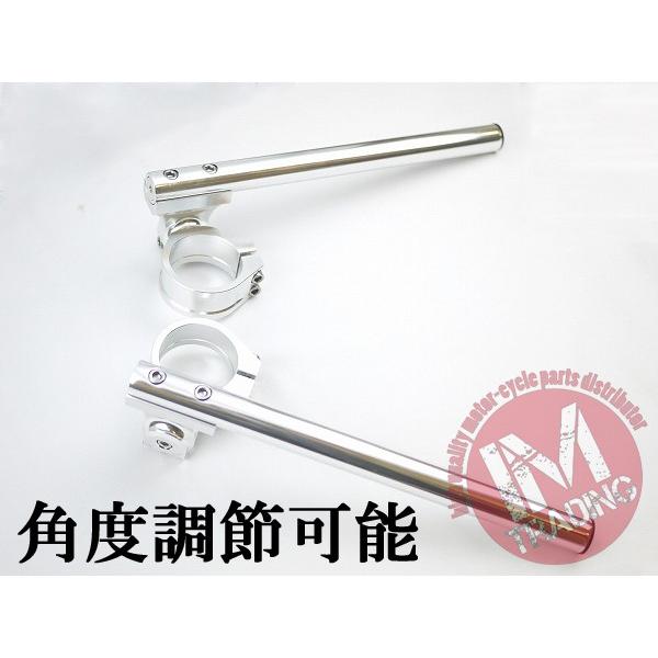 カワサキ 41パイ 41mm セパハン 銀 角度調節式HIGH セパレート カワサキ 41パイ 41mm セパハン 銀 角度調節式HIGH セパレート