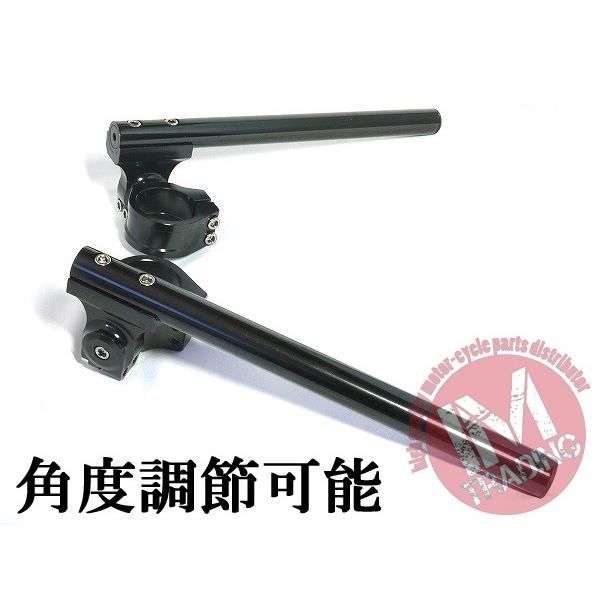 カワサキ 50パイ 50mm セパハン 黒 角度調節式HIGH セパレート カワサキ 50パイ 50mm セパハン 黒 角度調節式HIGH セパレート