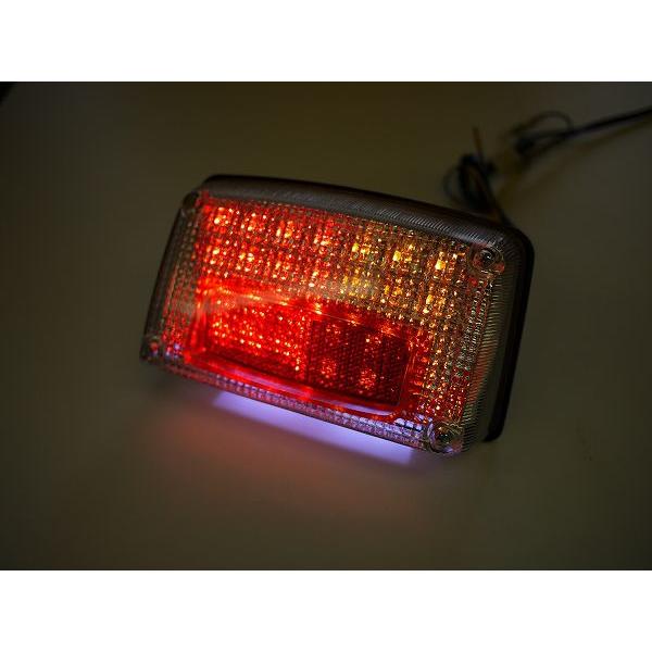 gsx750sカタナ ウィンカー内蔵テールランプ クリア/レッド ボルト固定 GSX1100S GSX750Sカタナ用 LEDウインカー付きテール クリア : アイエム