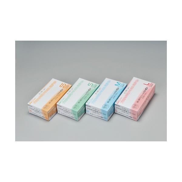 エクセレントプラスチック手袋 PVC-100 パウダーフリー SS （100枚入