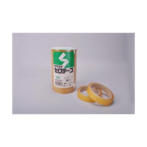 セキスイセロテープ＃252 15×35m 10巻入 品番:108-17301