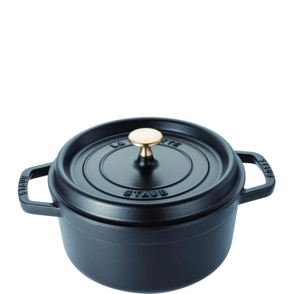 Staub（ストウブ） 40509-485 18cm ブラック ラウンド ピコ・ココット ストウブ 新品 【並行輸入品】ストウブ ラウンド ココット ピコ 鍋 調理器具