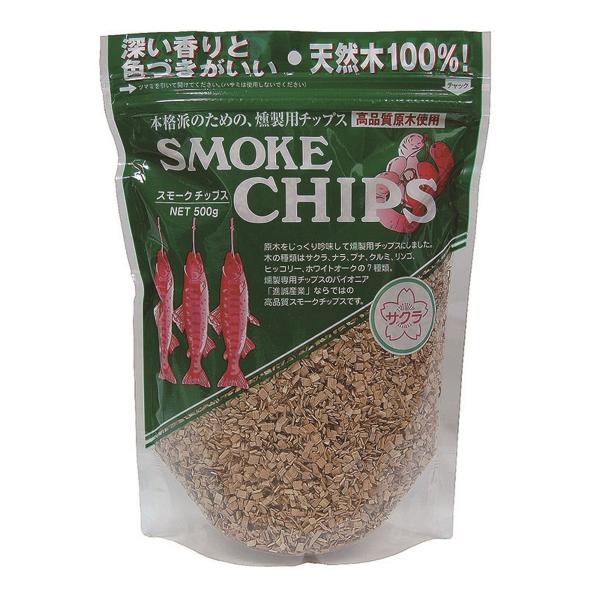 特徴：広葉樹の樹皮を取り除き、純粋な木質部だけをチップにしました。家庭でも手軽にお使いいただける５００ｇの小袋入りです。種類 樹種はサクラ・ナラ・ブナ・オニグルミ・ リンゴ・ヒッコリー・ホワイトオークの７種類。素材に合わせてお好みの チップ...