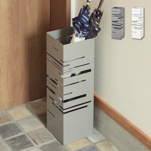 シンプルながらインテリア性の高い傘立て◎水受けトレー付き【サイズ】幅15.5×奥行15.5×高さ49cm【 素 材 】スチール(粉体塗装)【 重 量 】2.0kg【原産地】中国【 送 料 】商品1点につき1,180円（税込）※送料は購入した...