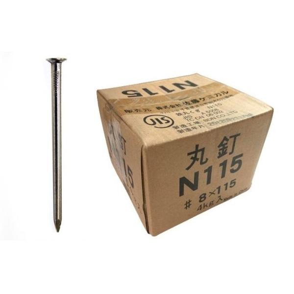 丸釘 鉄 N115 #8×115 4kg入 JIS認定品 佐藤ケミカル : 今戸屋 丸釘 鉄 N115 #8×115 4kg入 JIS認定品 佐藤ケミカル : 今戸屋