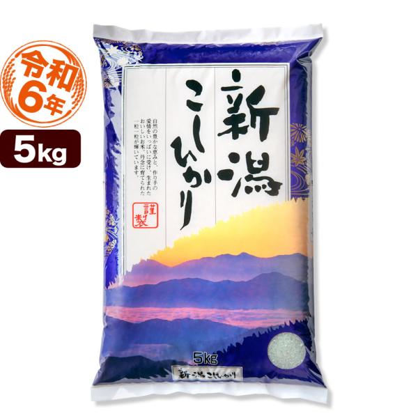 コシヒカリ 新潟産コシヒカリ 山並 5kg お米 令和6年産 送料無料 コシヒカリ 新潟産コシヒカリ 山並 5kg お米 令和6年産 送料無料