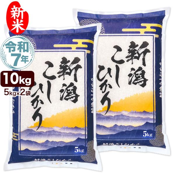 コシヒカリ 新米 令和7年産 新潟産 山並 10kg(5kg×2袋) 米 送料無料