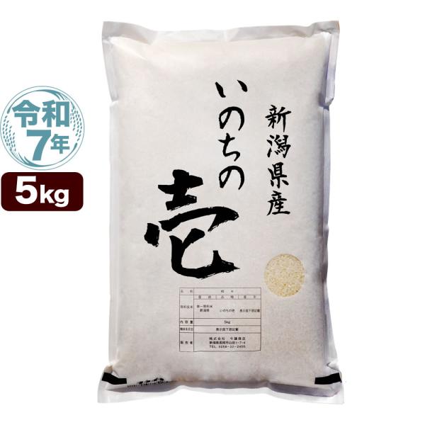 令和7年産 新潟産 いのちの壱 5kg 米