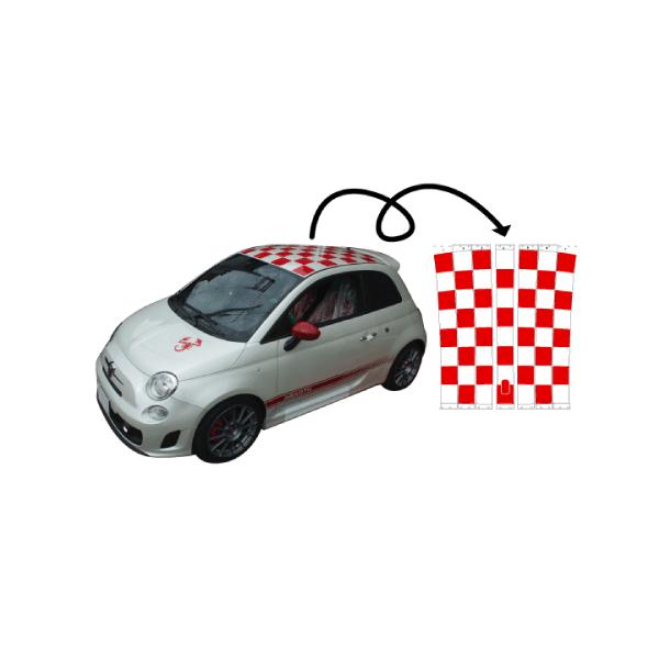 ネコポス不可】フィアット アバルト FIAT ABARTH 切抜きステッカー  