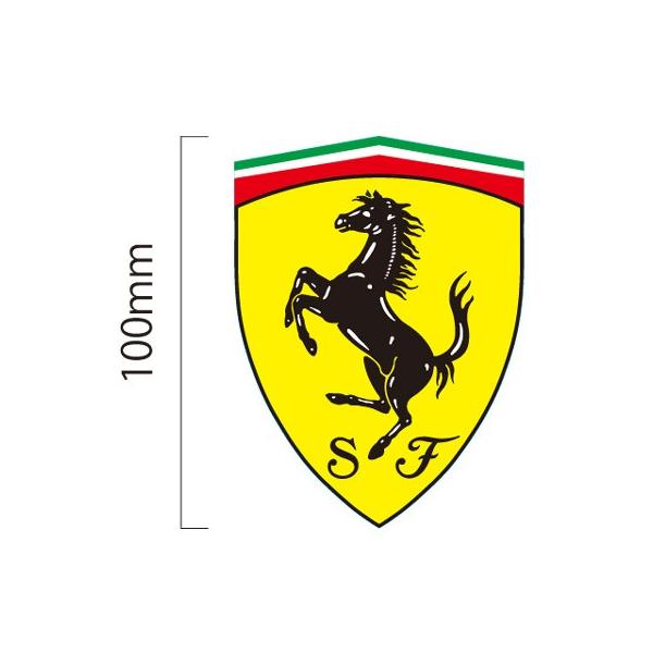 �t�F���[�� Ferrari �X�N�[�f���A �t�F���[�� �X�e�b�J�[ �c10cm