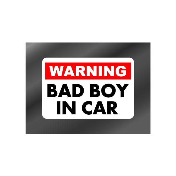 BAD BOY IN CAR ステッカー