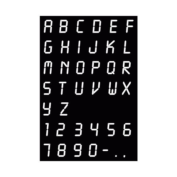 ネコポス便対応 選択可能 1文字から買える アルファベット デジタル文字 カッティング文字 ステッカー デカール シール Buyee Buyee 日本の通販商品 オークションの代理入札 代理購入