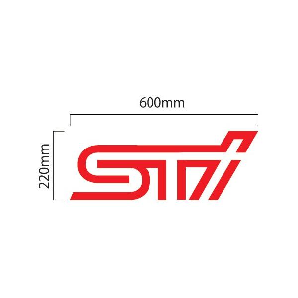 STI 展示用ステッカー(内張りステッカー) imagine-style_sti-rogomoji60