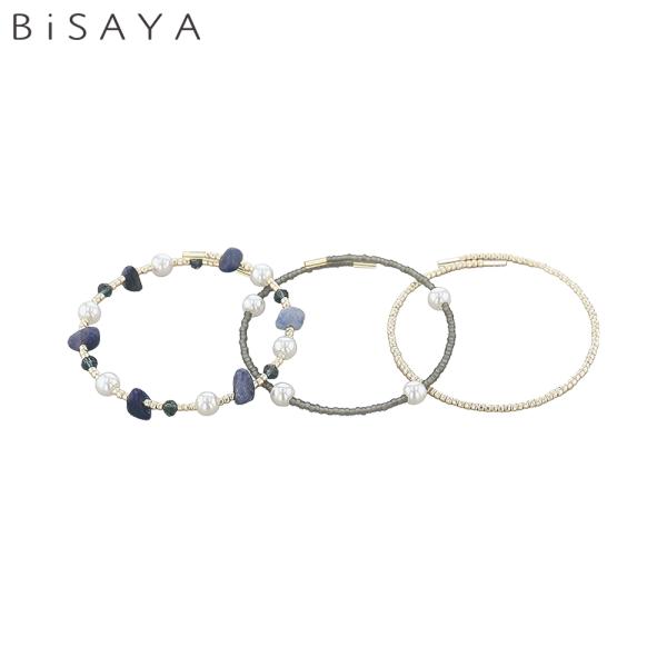 ブレスレット レディース メンズ 10代 20代 30代 40代 BiSAYA 3本