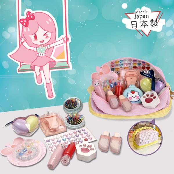 【商品紹介】キラキラメイクシリーズ【セット内容】 口紅、グロス、チーク、アイシャドウ01、アイシャドウ02（ケース、櫛、ネイルステッカー、パフ、ステッカー、アイラッシュ全てプレゼント）【生産国】日本【ご注意ください】・お子様がご使用になる際...