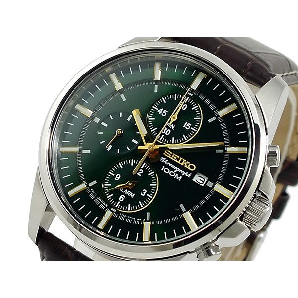 品質は非常に良い Seikoセイコー グリーン Snaf09p1 腕時計 クロノグラフ Seiko セイコー 海外モデル メンズ腕時計