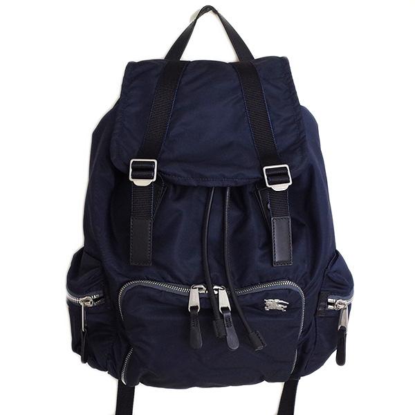 激安超安値 リュックサック バーバリー ブラック インクブルー Large メンズ バックパック リュックサック Burberry バーバリー Large Burberry バッグ