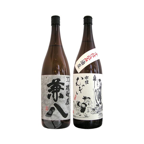 麦焼酎｜ 兼八1800ml・宇佐むぎ 25゜ 1800ml 麦焼酎2本セット 四ツ谷