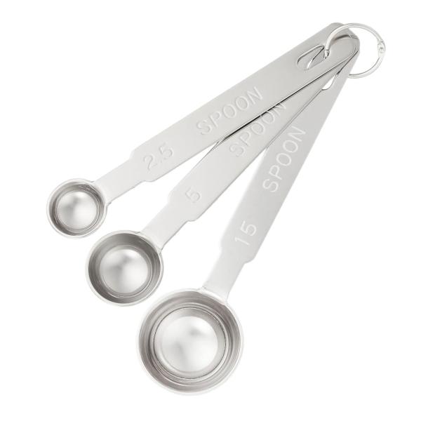 厚口計量スプーン 3pcs 計量カップ メジャーカップ メジャースプーン 佐藤金属興業 SALUS 日本製 ステンレス