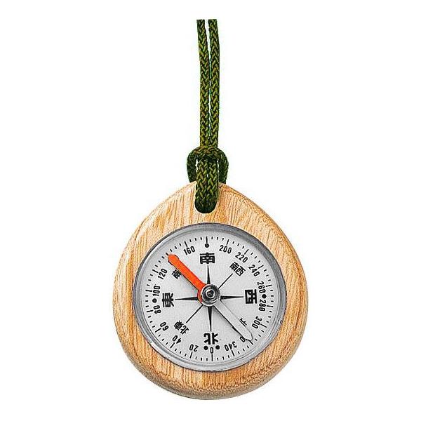 コンパス 方位磁石 オイル式コンパス 75662 天然木 シンワ測定