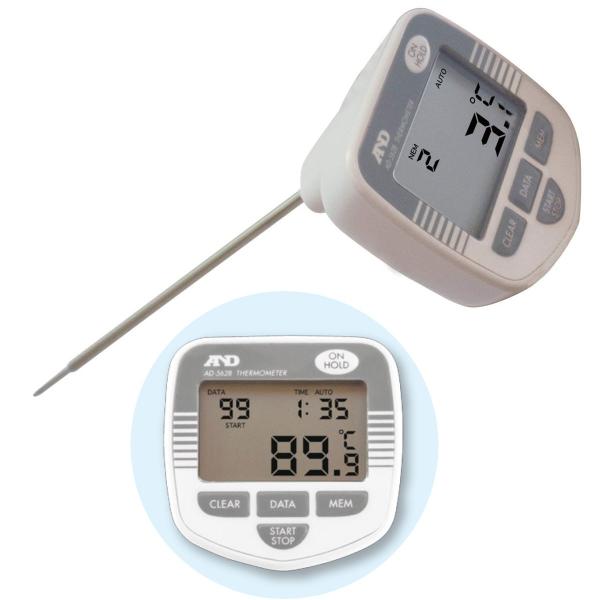 デジタル温度計 データ メモリ 中心温度計 AD-5628 -50℃〜230℃