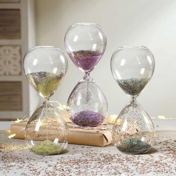 砂時計：MASCAGNI ラメ ガラス砂時計 C552 送料無料 : いま何度 - 通販