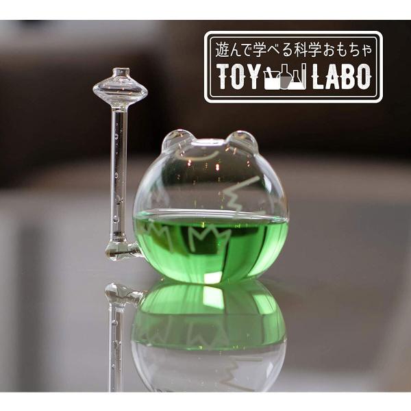 天気予報計 晴雨計 かえる 晴雨予報グラス TOY-5-01 ザ・フロッグ ウェザーリポーター