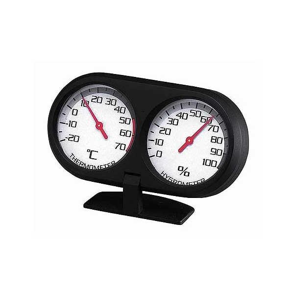 レア　ヴィンテージ　アメリカ　スピードメーター型時計　温湿度　インテリア レア ヴィンテージ アメリカ スピードメーター型時計 温湿度