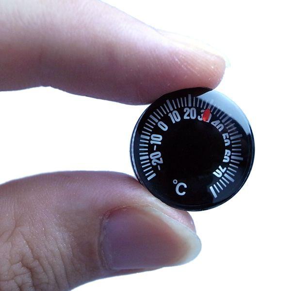 温度計 1円玉サイズ 超小型 アナログ 送料無料 : いま何度