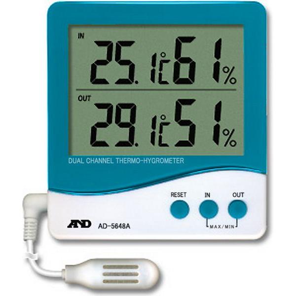 デジタル温度計 AD-5648A A&D 外部温湿度センサー デジタル温湿度計
