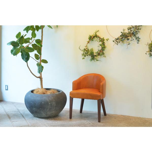 ダイニングチェア キャラメル 椅子 チェア リビング 一人掛け ひじ掛け クッション レザー ふかふか おしゃれ デザイン かわいい Hoc 55ca イマシュン 通販 Yahoo ショッピング