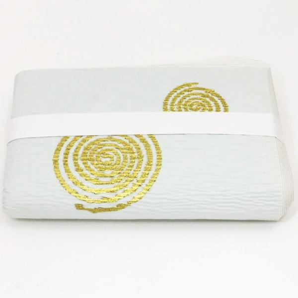 茶道具 炭道具 紙釜敷 檀紙 浅黄渦 山崎吉左衛門作 紙釜敷き 茶道