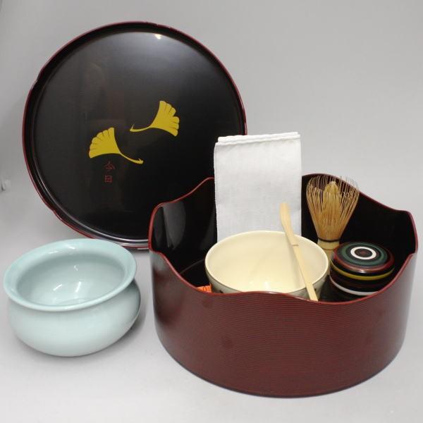 茶道具セット 千歳盆セット 千歳盆真塗8点セット 本漆木製 茶道 茶道具セット 千歳盆セット 千歳盆真塗8点セット 本漆木製 茶道