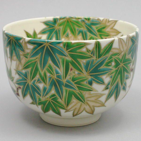 茶道具 抹茶茶碗 京焼き 青楓 清閑寺窯 杉田祥平作 茶道