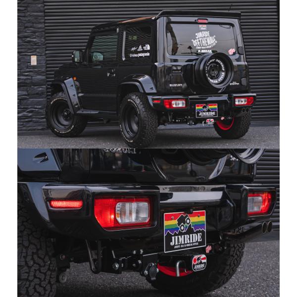 Amazon | ジムニー JB23 マフラー 2ピース仕様 ショートバンパー用 右出し ステンレスポリッシュ | マフラー | 車＆バイク