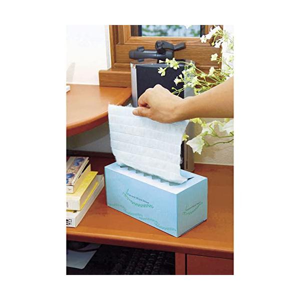 他サイト： アズマ ワイパー取替シート TKふんわりワイパーシート50枚ロールBL シート幅30×20cm ブルー 薬剤不使用のドライシートの商品画像