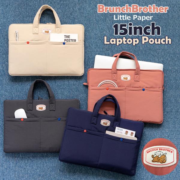15インチ PCケース ブランチブラザー ノートパソコンケース リトルペーパー ロマネ  韓国人気キャラクター Brunch Brother