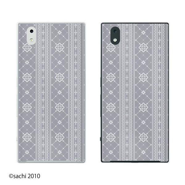 Docomo Mono Mo 01k Mo 01j スマホ ケース カバー レース グレー Mono Sachi001 オリジナルスマホケースのスマゾー 通販 Yahoo ショッピング