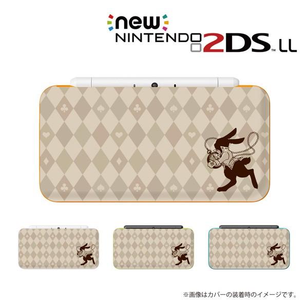 new NINTENDO 2DS LL �J�o�[ �P�[�X �n�[�h / �A���X2 �O���[ �A�[�K�C���`�F�b�N ������