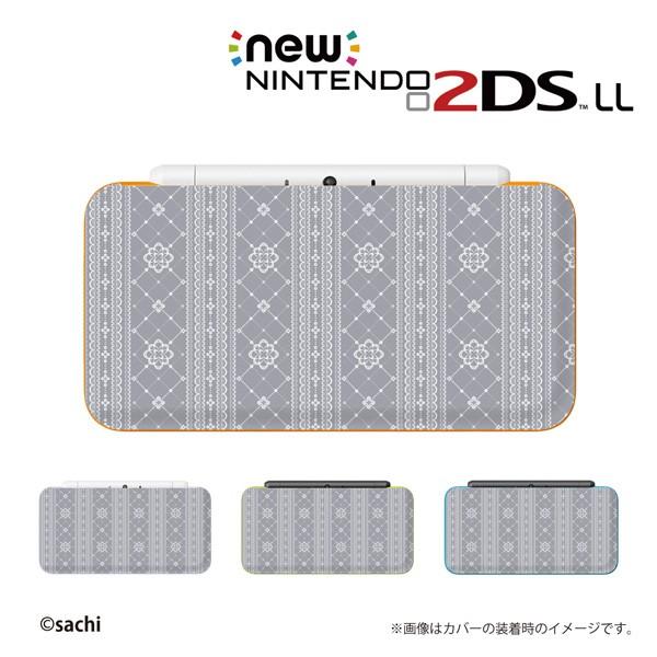 new NINTENDO 2DS LL �J�o�[ �P�[�X �n�[�h / ���킢��GIRLS 1 ���[�X �X�g���C�v �O���[ ���̎q����