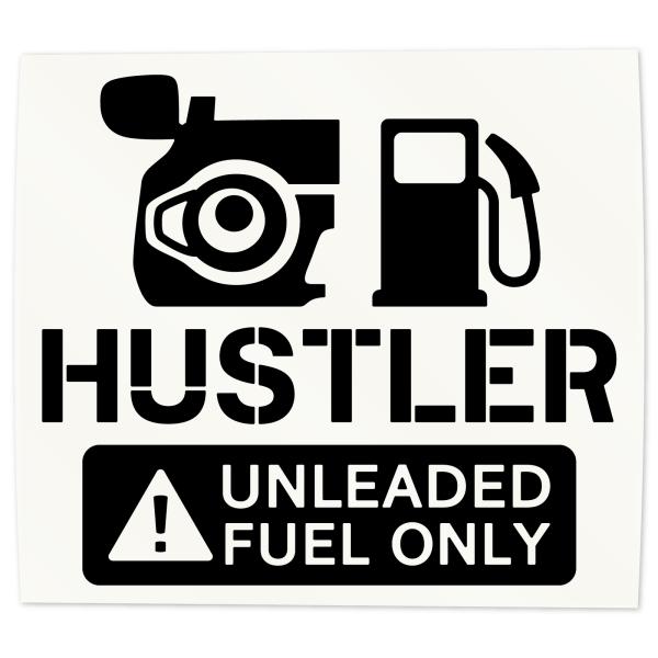 ハスラー HUSTLER 給油口ステッカー 日本製 カッティングステッカー 《色選べます》
