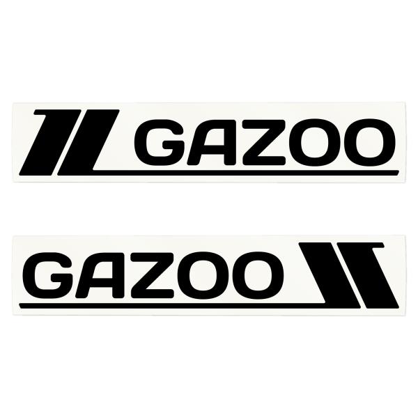 GAZOO 車 サイドステッカー デカール ドレスアップ 大サイズ左右各1枚／小サイズ左右各2枚（合計6枚セット） 日本製 《色選べます》