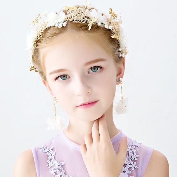 ヘアアクセサリー ピアノ 発表会 ヘッドドレス 髪飾り 子供 女の子 キッズ イヤリングセット 花 ビーズ ビジュー 可愛い 豪華 誕生日会 舞台 Hc10ホワイト Buyee Buyee Japanese Proxy Service Buy From Japan Bot Online