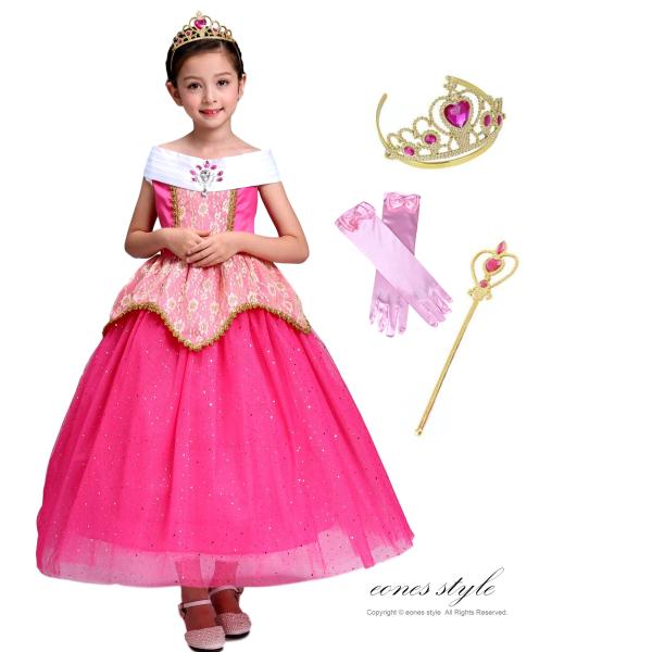 眠れる森の美女 オーロラ姫 ドレス ロング 女の子 大きな後ろリボン コスプレ コスチューム 仮装 お姫様 なりきり Tdl プレゼント ギフト 豪華4点セット Buyee Buyee Japanese Proxy Service Buy From Japan Bot Online