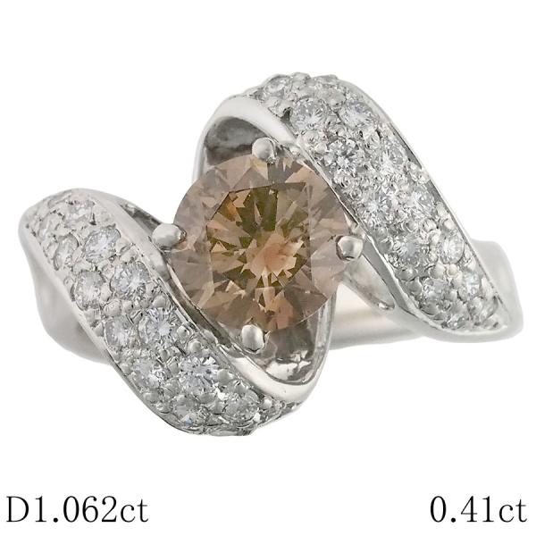 FB-I1-RD ダイヤモンド/1.062ct ダイヤ/0.41ct デザイン リング Pt900