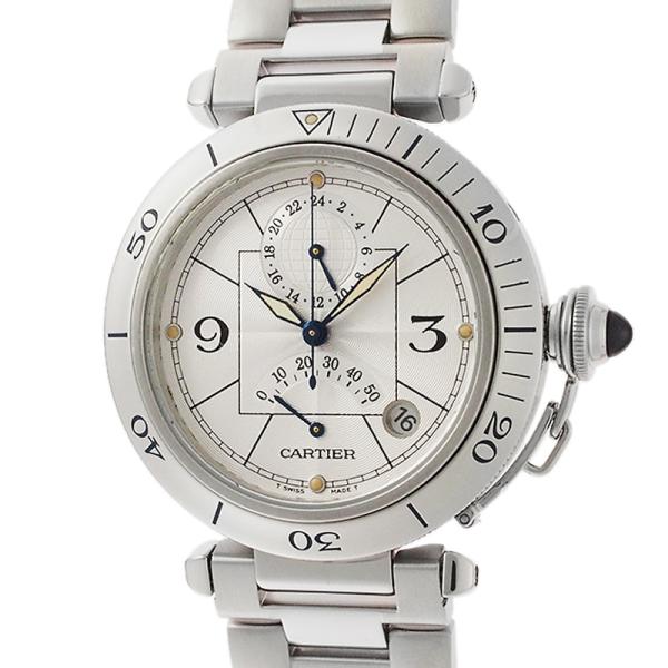 カルティエ パシャ 38mm GMT パワーリザーブ W3103755 仕上済 保証書付