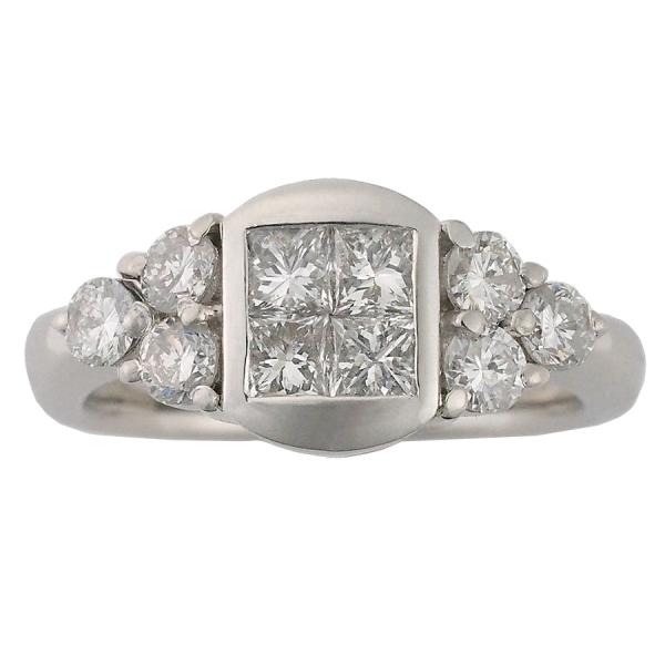ダイヤモンド/1.00ct デザイン リング Pt900 11.5号 : インペリアル