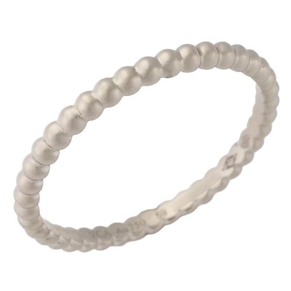 美品　ヴァンクリーフ&アーペル　ペルレ　スモール　リング　K18WG #52 Van Cleef & Arpels - ヴァンクリーフ&アーペル ペルレ スモール