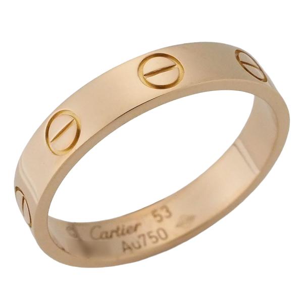 カルティエ ラブリング スモールモデル リング K18PG #53